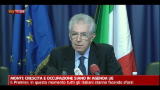 Monti: crescita e occupazione siano in agenda Ue