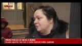 Primi fiocchi di neve a Roma
