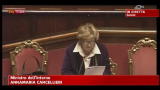 Maltempo, Cancellieri: vicino a parenti vittime