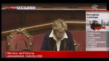 Maltempo, intervento del ministro Cancellieri al Senato