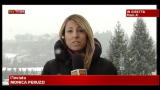 Maltempo in Toscana, nevica nell'aretino