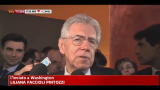 Italia-Usa, Monti: sostegno Presidente Usa è aiuto concreto