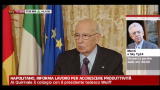 Napolitano, riforma lavoro per accrescere produttività