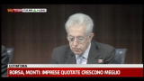 Borsa, Monti: imprese quotate crescono meglio