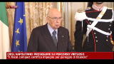 Crisi, Napolitano: proseguire su percorso virtuoso