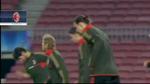Barcellona-Milan, piove in Catalogna