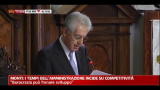 Monti: tempi dell'amministrazione incidono su competitività