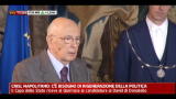 Crisi, Napolitano: c'è bisogno di rigenerazione politica