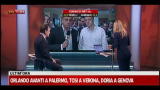 Amministrative Verona, Tosi in collegamento con SkyTG24