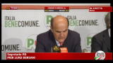 Bersani: tsunami nel centrodestra e avanzata Grillo