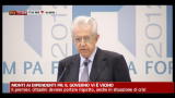 Monti ai dipendenti PA: il governo vi è vicino