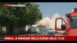 Emilia, le immagini della scossa delle 12.56