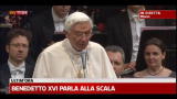 Benedetto XVI parla alla Scala