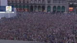 Italia-Germania: l'esultanza di Milano e Roma