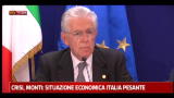 Crisi, Monti: situazione economica Italia pesante