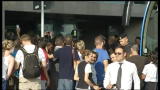 Euro 2012, l'arrivo a Fiumicino della Nazionale
