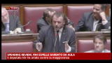 Spending review, Fini espelle Barbato dall'aula