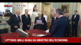 Vittorio Grilli giura da Ministro dell'Economia