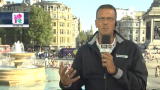 23/07/2012 - Olimpiadi 2012, Trafalgar Square inizia ad animarsi