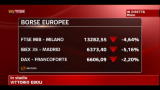 La chiusura delle borse in Europa