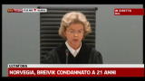 24/08/2012 - Norvegia, Breivik condannato a 21 anni