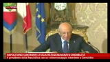 08/09/2012 - Napolitano: con Monti l'Italia ha riguadagnato credibilità