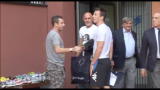 09/10/2012 - Cassano in visita alla Samp, sorrisi e abbracci