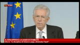 10/10/2012 - Legge di stabilità, Monti: diminuita l'Irpef