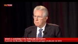 Monti: il Governo è più popolare dei partiti