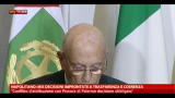 15/10/2012 - Napolitano: mie decisioni improntate a trasperenza