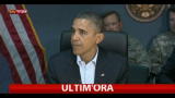 28/10/2012 - Uragano Sandy, dichiarazioni di Obama