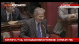 06/12/2012 - Cicchitto, costi politica: dichiarazione voto deputati Pdl