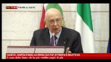 11/12/2012 - Sanità, Napolitano: la spesa sia più attenta e selettiva