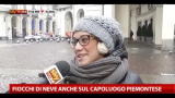 14/12/2012 - Piemonte imbiancato, fiocchi di neve a Torino