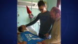 18/12/2012 - Napoli, Marek Hamsik in ospedale dai bimbi