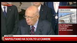 22/12/2012 - Napolitano ha sciolto le Camere