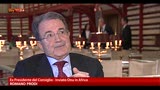 Prodi: bisogna passare dall'urlo al dialogo