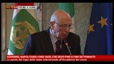 Governo, Napolitano: farò quel che devo fino a fine mandato