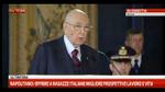 Napolitano: l'Italia si dia un governo