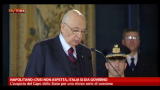 Napolitano: ai presidenti delle Camere auguro clima disteso