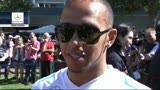 14/03/2013 - Primo giorno, Lewis Hamilton alla Mercedes
