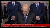 22/03/2013 - Napolitano: il destinatario dell'incarico è Bersani