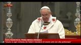 Papa Francesco, prima messa crismale