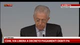 06/04/2013 - Rimborsi imprese, Monti: possibile intervenire solo ora