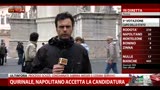 20/04/2013 - Quirinale, Napolitano accetta la candidatura