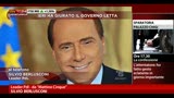 29/04/2013 - Berlusconi: estrema sinistra non scherzi col fuoco