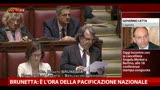 30/04/2013 - Brunetta: "E' l'ora della pacificazione nazionale"