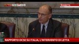 02/05/2013 - Rapporto OCSE, l'intervento di Enrico Letta
