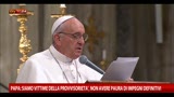 Papa siamo affascinati dalla provvisorietà