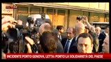 08/05/2013 - Incidente Porto Genova, Letta: porto solidarietà del Paese
